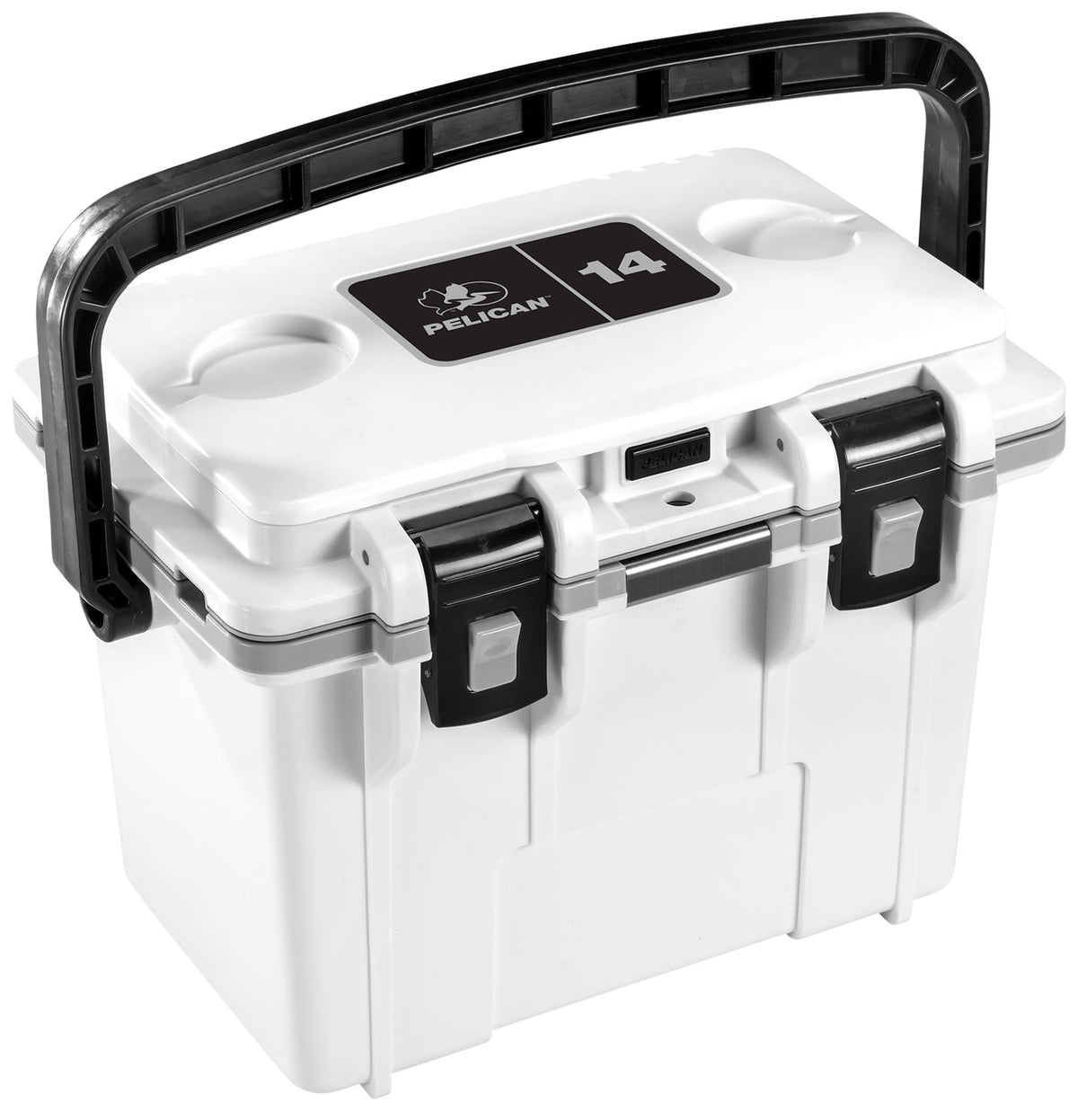 Pelican Elite 14-Quart Cooler White/Gray with Removable Ice Pack
