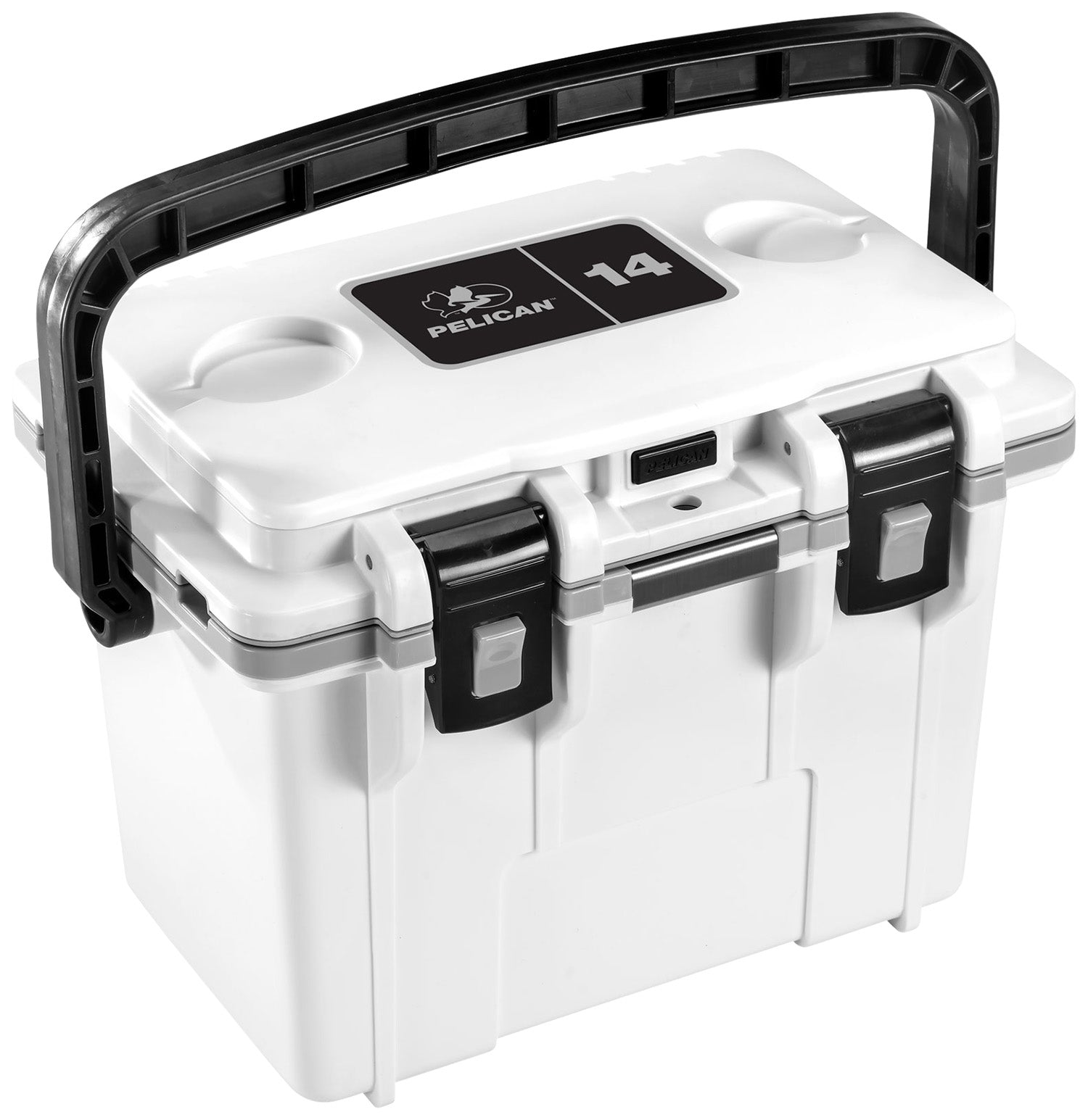 Pelican Elite 14-Quart Cooler White/Gray with Removable Ice Pack