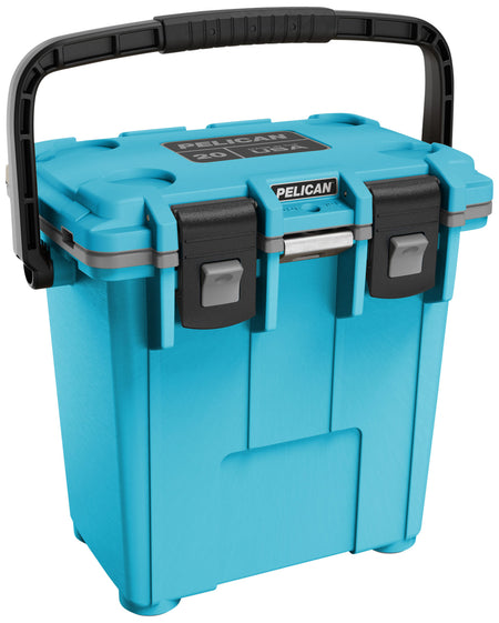 Pelican Elite 20-Quart Cooler Blue/Gray Insulated Hard-Sided