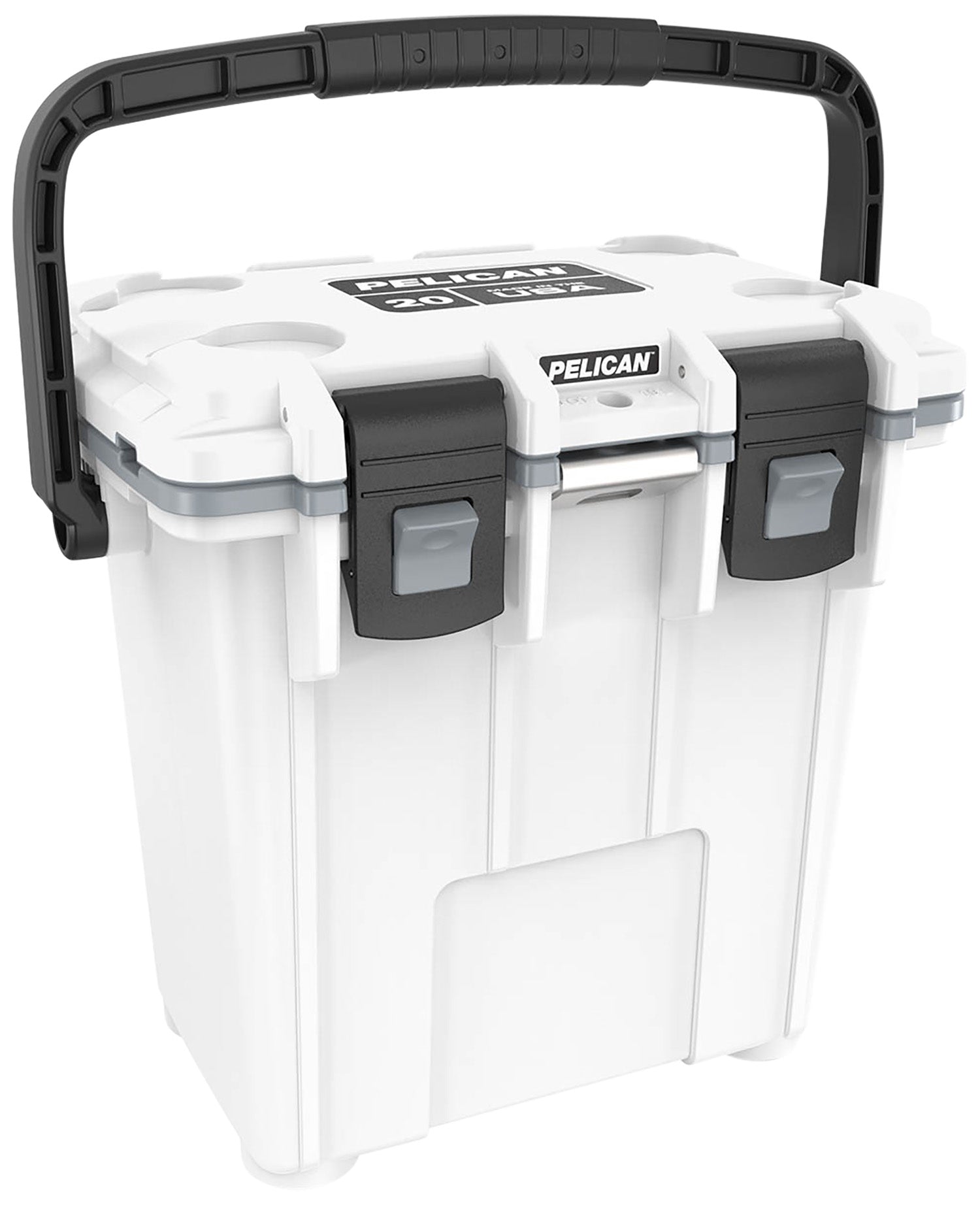 Pelican Elite 20-Quart Cooler White/Gray Insulated Hard-Sided