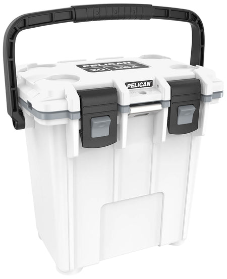 Pelican Elite 20-Quart Cooler White/Gray Insulated Hard-Sided