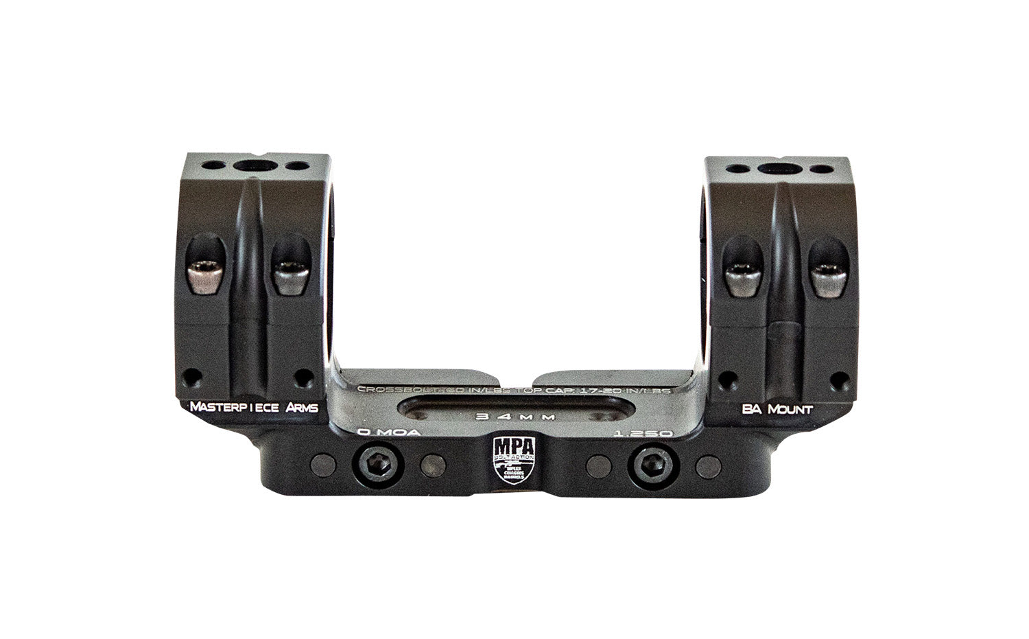MasterPiece Arms BAMOUNT301125 BA Bolt Action Picatinny Optic Mount 30mm Black