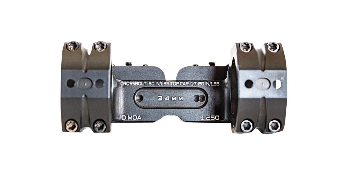 MasterPiece Arms BAMOUNT341125 BA Bolt Action Picatinny Optic Mount 34mm Black