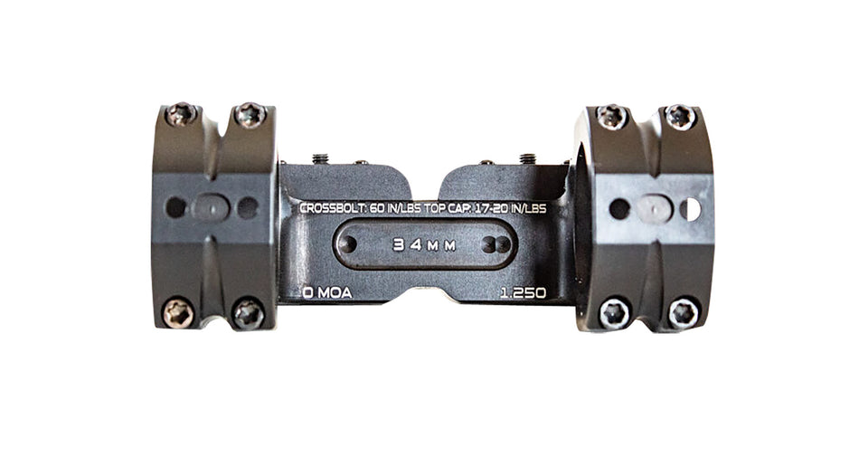 MasterPiece Arms BAMOUNT341125 BA Bolt Action Picatinny Optic Mount 34mm Black