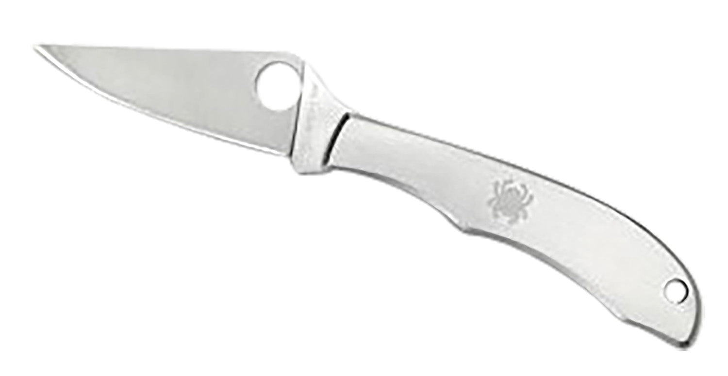 Spyderco Honeybee C137P 1.63" Plain Satin Blade Stainless Steel Handle Keychain Folder