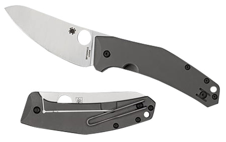 Spyderco SpydieChef C211TIP 3.32" Plain LC200N Steel Blade Titanium Handle Reeve Integral Lock