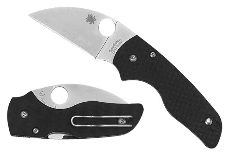 Spyderco Lil' Native C230GPWC 2.44" Wharncliffe Plain S30V Blade Black Textured G10 Handle Compression Lock