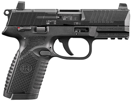 FN 66101013 502 MRD Full Size 22 LR 10+1 4" Black Target Crown Steel Barrel/Black PVD Optic Ready/Serrated Slide/Black Polymer Frame w/Accessory Rail/Black Textured Polymer Grips Ambidextrous