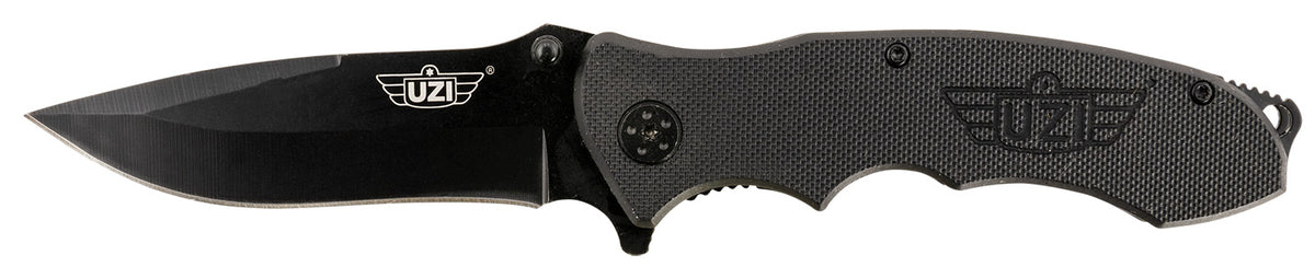 Uzi Accessories UZKFDR006 Responder VI Spring-Assisted Folding Knife Stainless Steel Blade, G10 Handle