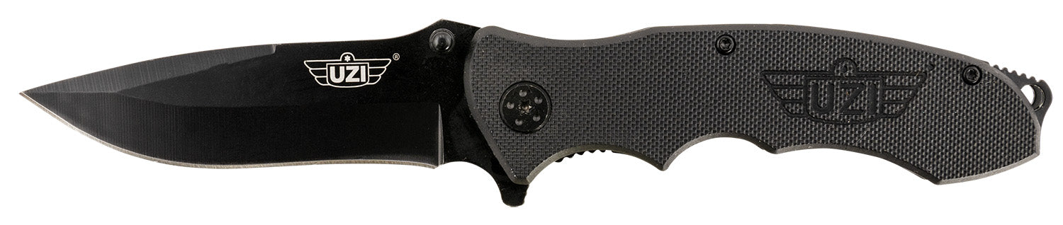 Uzi Accessories UZKFDR006 Responder VI Spring-Assisted Folding Knife Stainless Steel Blade, G10 Handle