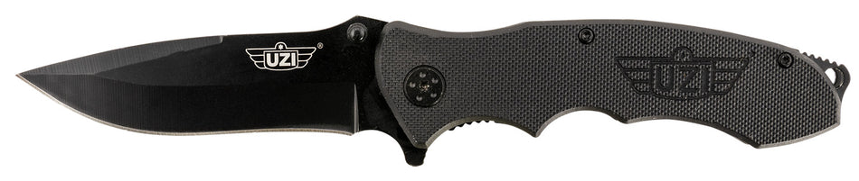 Uzi Accessories UZKFDR006 Responder VI Spring-Assisted Folding Knife Stainless Steel Blade, G10 Handle