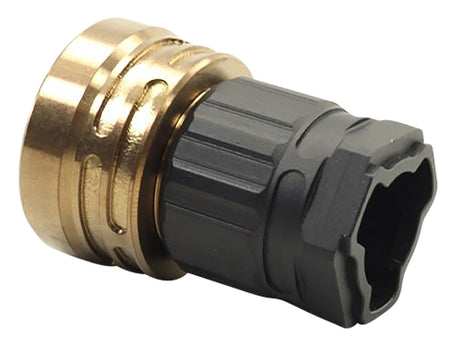 Q LLC ACCE9MOUNTTRILUGBLACK Black Tri-Lug Three-Way Adapter for Erect9r 9mm Silencer HK Barrels