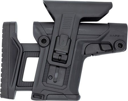 FAB Defense FXRAPSCB Black Polymer RAPS Collapsible Stock w/ Integrated Cheek-Rest & Ambidextrous 1Latch