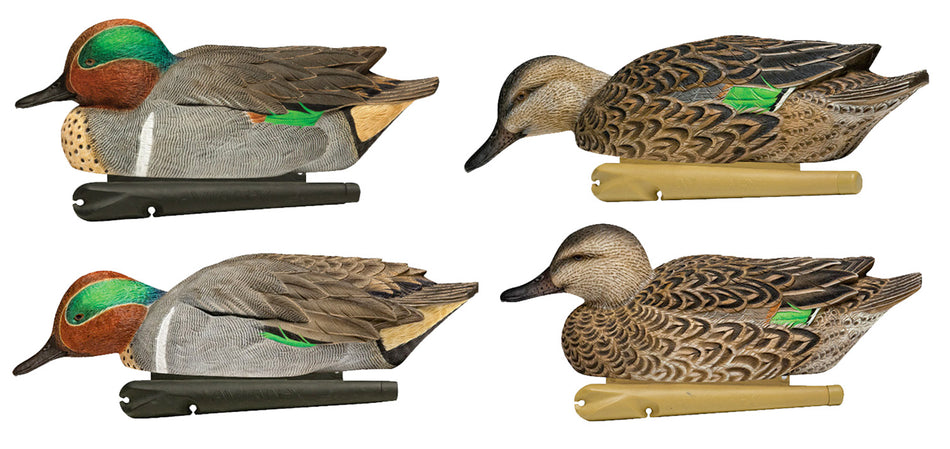 Avian X AVXAVX8081 Topflight Floating Green-Winged Teal Duck Decoys 6-Pack
