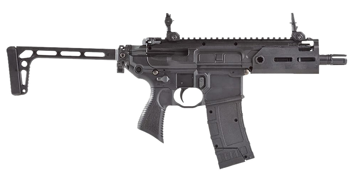 Sig Sauer MCX Rattler CO2 Air Rifle .177 BB 30rd 3-Round Burst Mode Flip-Up Sights