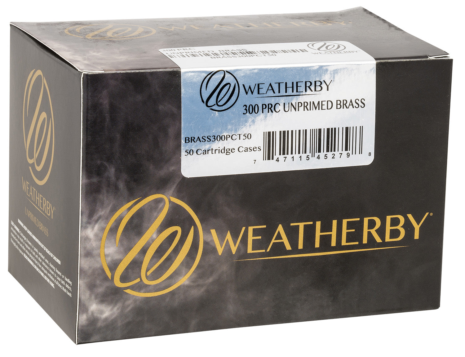 Weatherby 300 PRC Unprimed Rifle Brass Cases 50-Pack