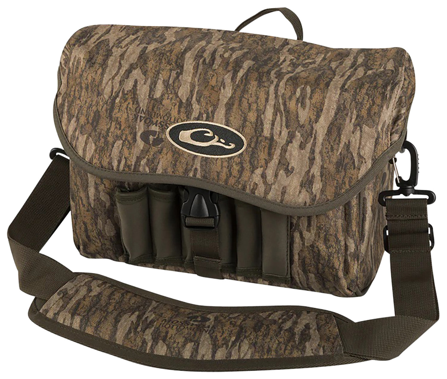 Drake DA1051006 Waterfowl Refuge Blind Bag Bottomland Camo Neoprene Shell Loops