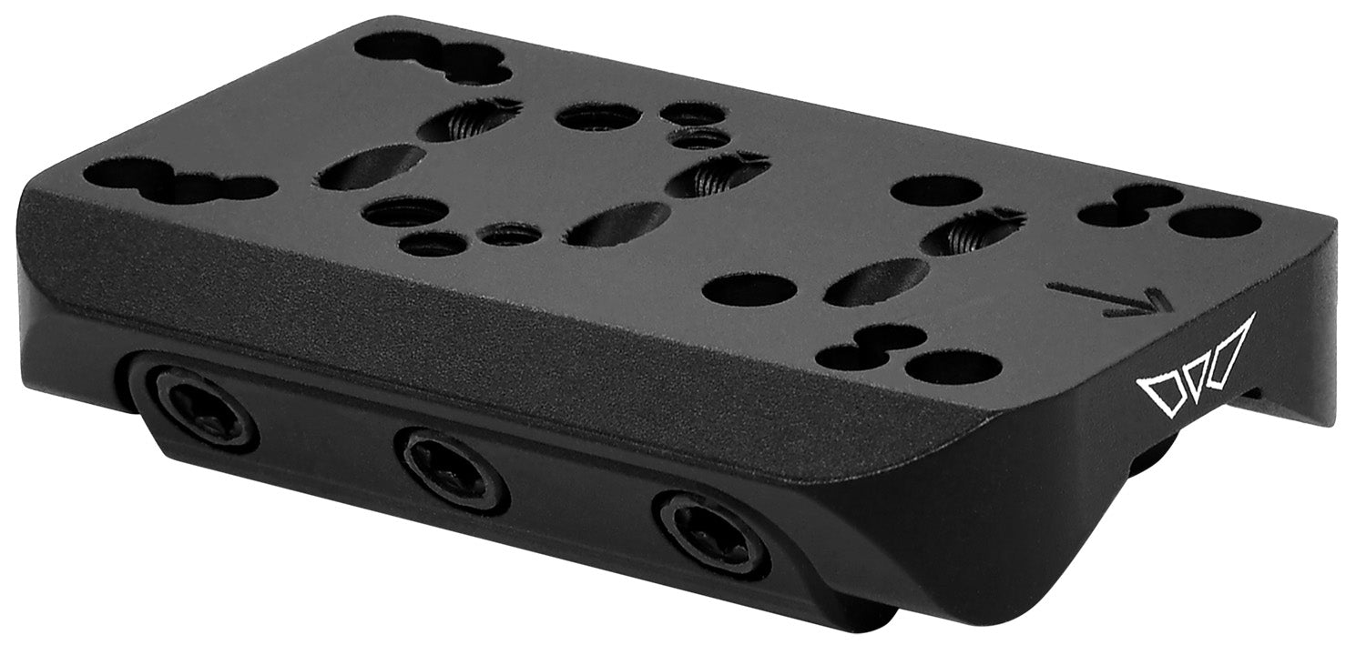 Warne 6108M Black Anodized Aluminum Shotgun Rib Red Dot Mount - Burris/Holosun/Eotech/Shield RMS Compatible