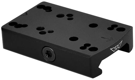 Warne 6109M Black Anodized Low Profile Red Dot Riser Mount - Shield RMS/Leupold/Trijicon RMR Compatible