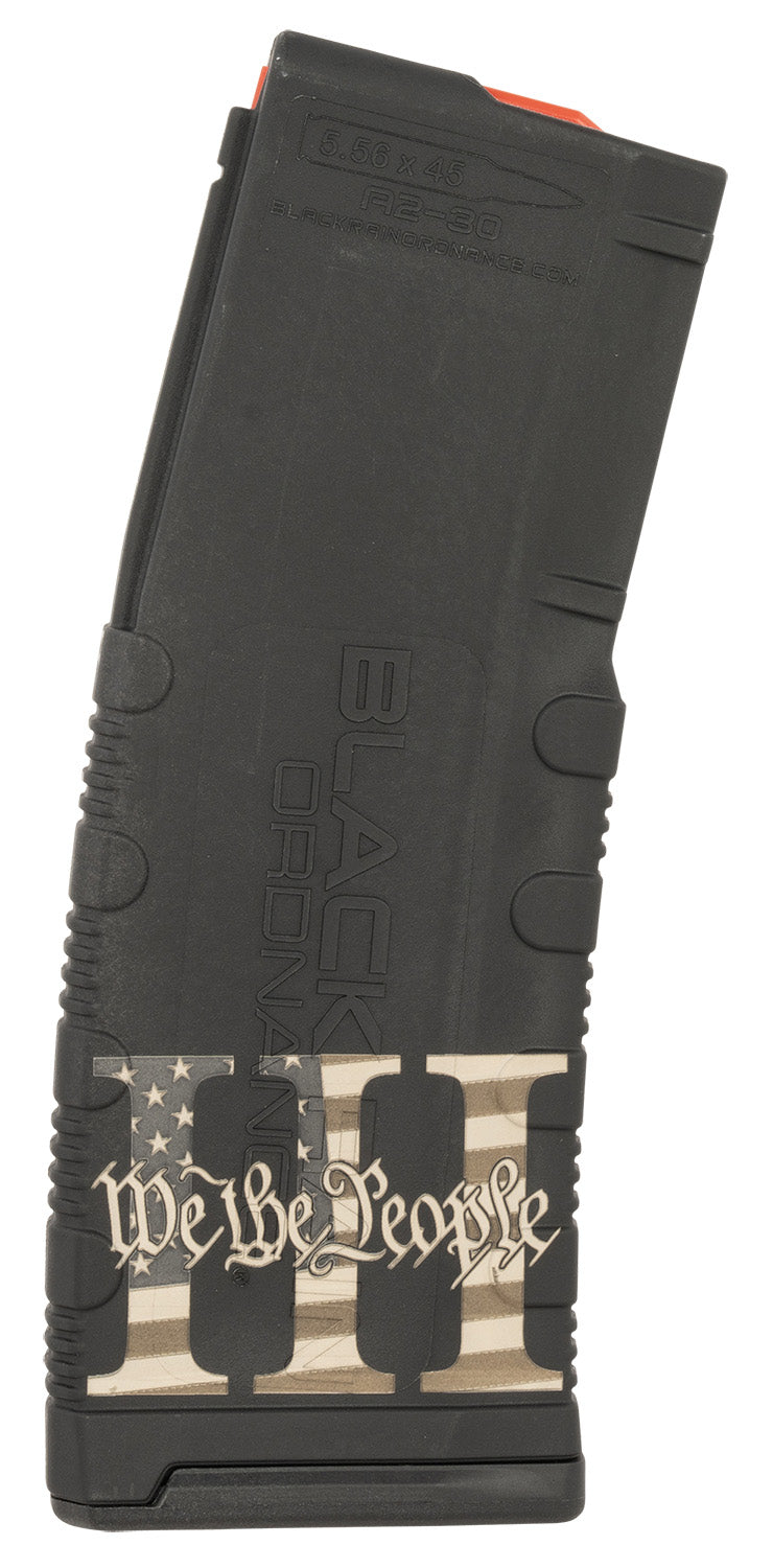 Black Rain Ordnance 30 Round 223 Rem/5.56 NATO AR-15 Platform We The People Engraving Polymer Magazine