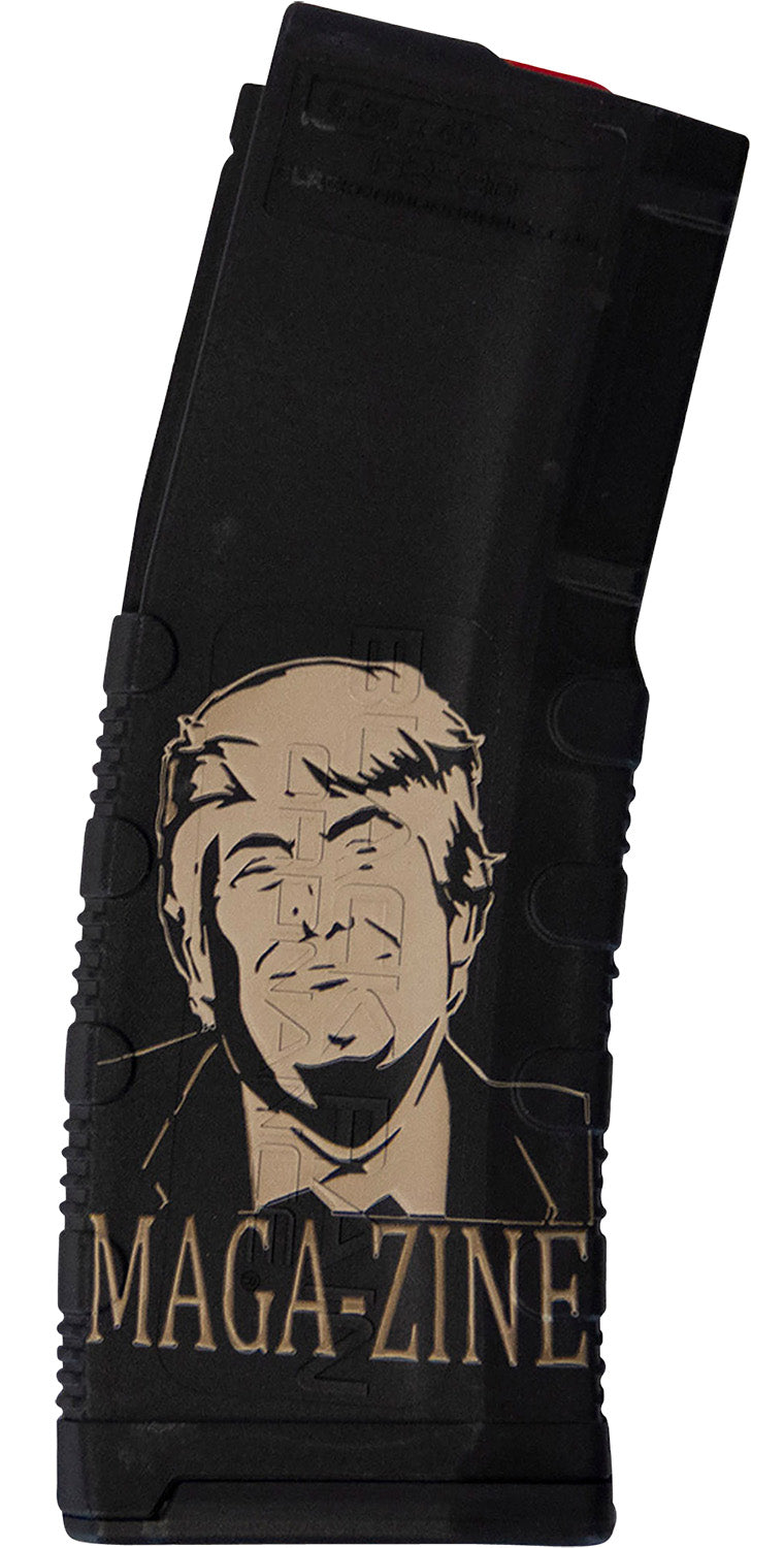 Black Rain Ordnance MAG30TRUMPMAGAZNE 30rd 5.56 NATO Trump Engraved AR-15 Magazine Black Polymer