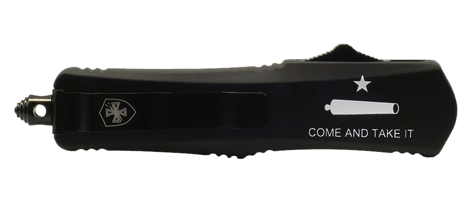 Templar LCATII531 Gen II Come And Take It OTF Tanto Part Serrated 440C SS Blade, Cannon Design Aluminum Handle, Glass Breaker