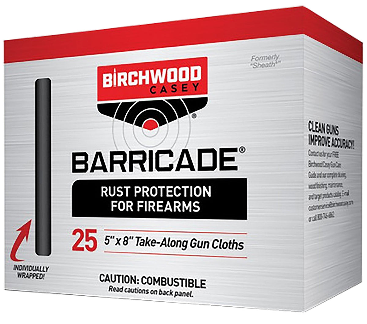 Birchwood Casey 33025 Anti-Rust Foil Pack Cloths 25 Per Box