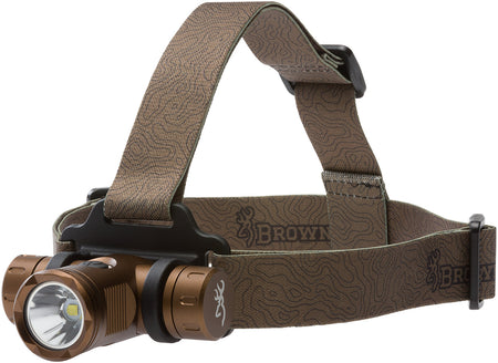 Browning 3713345 Blackout Elite Aluminum Headlamp 4/860 Lumens White/Green LED Bronze Anodized