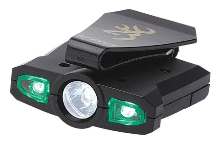Browning 3715099 Night Seeker Pro Black Nichia LED Cap Light 76 Lumens White & Green