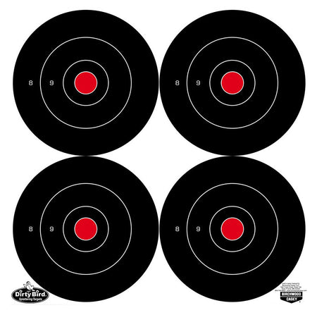 Birchwood Casey Dirty Bird 5.50" Bullseye Tagboard Hanging Shooting Target 12 Pack