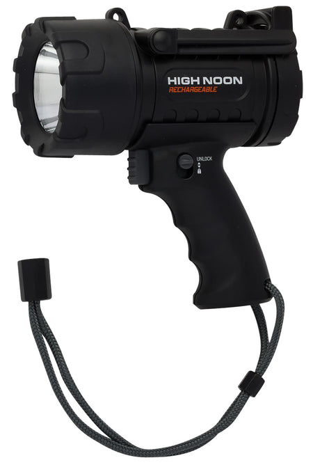 Browning 3717765 High Noon USB Black Multi-Mode Handheld Spotlight 50-915 Lumens White LED