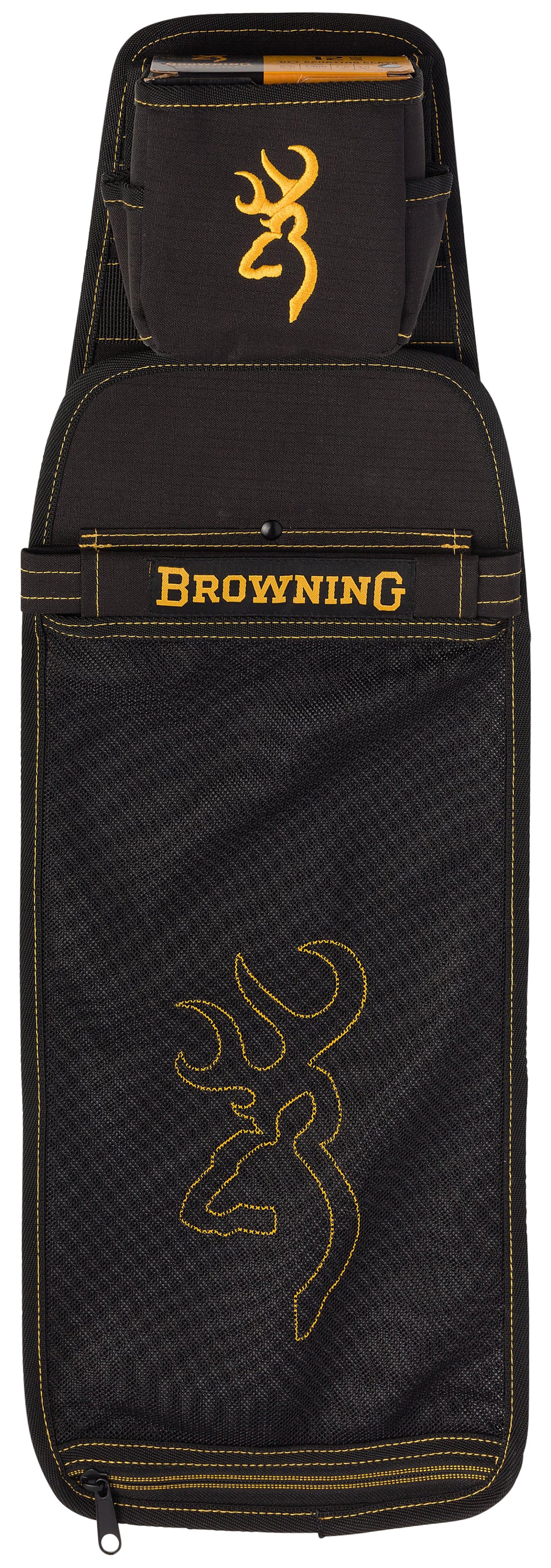 Browning 121095897 Ambidextrous MOLLE Shotshell Pouch Water-Resistant Black/Gold Ripstop