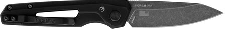 Kershaw 7550 Launch 11 Auto Folder 2.75" Plain Drop Point CPM 154 Black Oxide Steel, Black Anodized Aluminum Handle with Pocket Clip