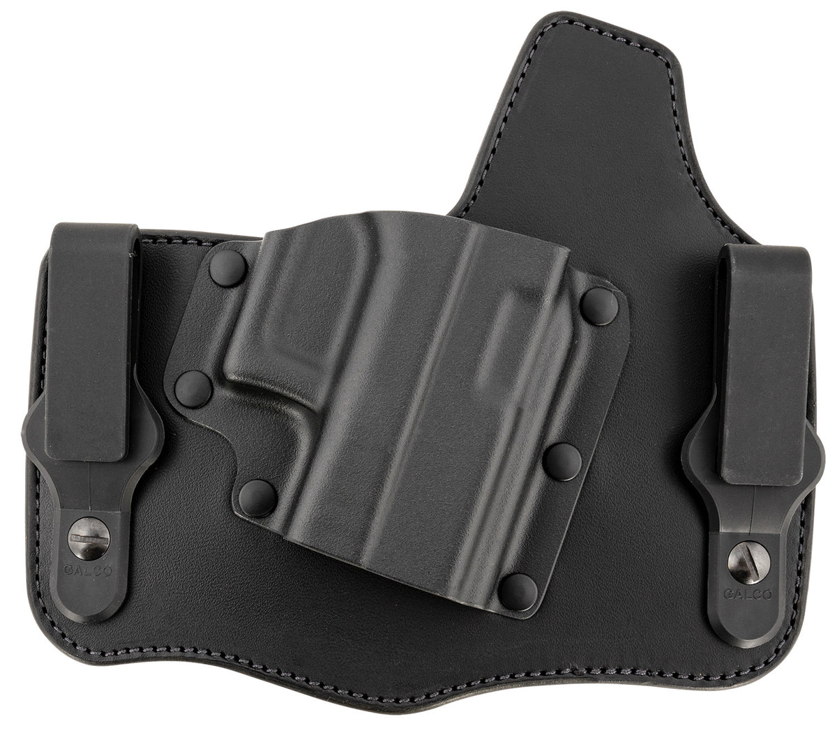 Galco KT800RB KingTuk Deluxe IWB Black Kydex/Leather Tuckable Holster Fits Glock 43 Right Hand