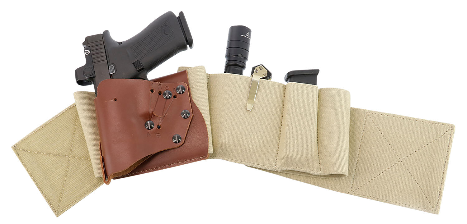 Galco UnderWraps Elite Medium Khaki Nylon Belly Band Holster