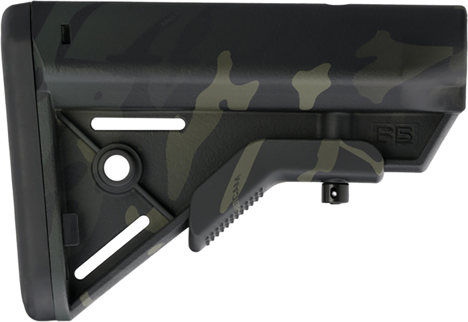 B5 Systems BRV1421 Black Multi-Cam Bravo Stock AR Mil-Spec Tube