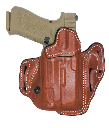 DeSantis Gunhide Vengeance Scabbard OWB Holster Tan Leather Fits Glock 19/23/32/45 Right Hand