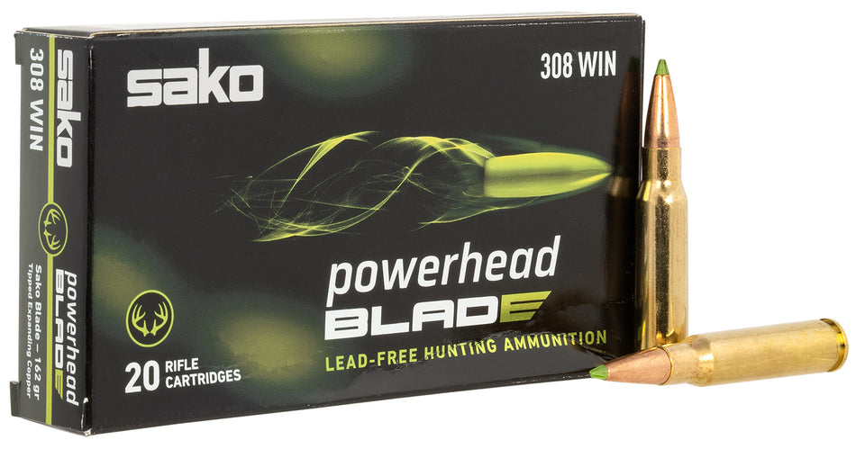 Sako PowerHead Blade Tipped Expanding Copper 162 Grain .308 Win / 7.62x51mm  082442959412