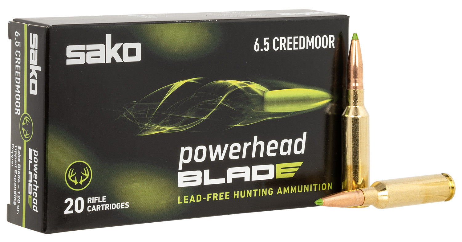 Sako PowerHead Blade Tipped Expanding Copper 120 Grain 6.5mm Creedmoor  082442959474