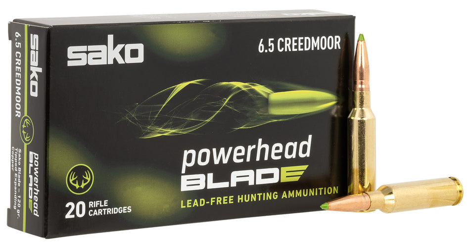 Sako PowerHead Blade Tipped Expanding Copper 120 Grain 6.5mm Creedmoor  082442959474