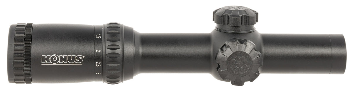 Konus KonusPro M-30 1-6x24mm Riflescope Dual Illuminated Engraved Circle Dot Reticle Matte Black