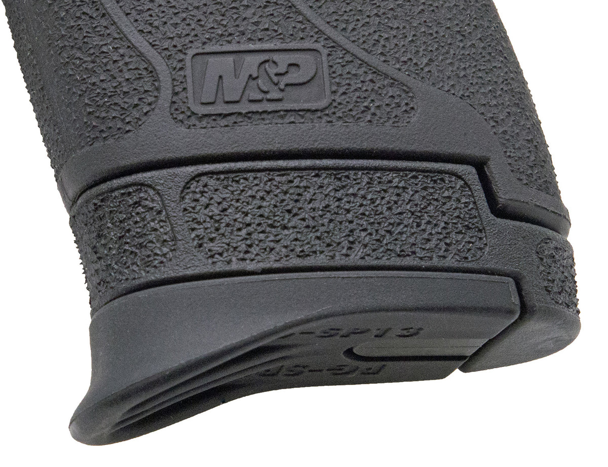 Pearce Grip PGSP13 Black Textured Polymer Grip Extension – S&W Shield Plus/Equalizer 13 & 15 Round Magazines