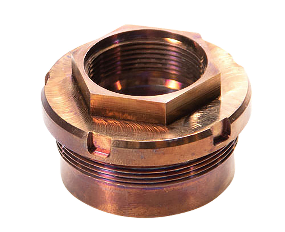 Q LLC Plan-B Omega XL 1.375x24 tpi Copper Stainless Hub Mount for Cherry Bomb XL Muzzle Brake