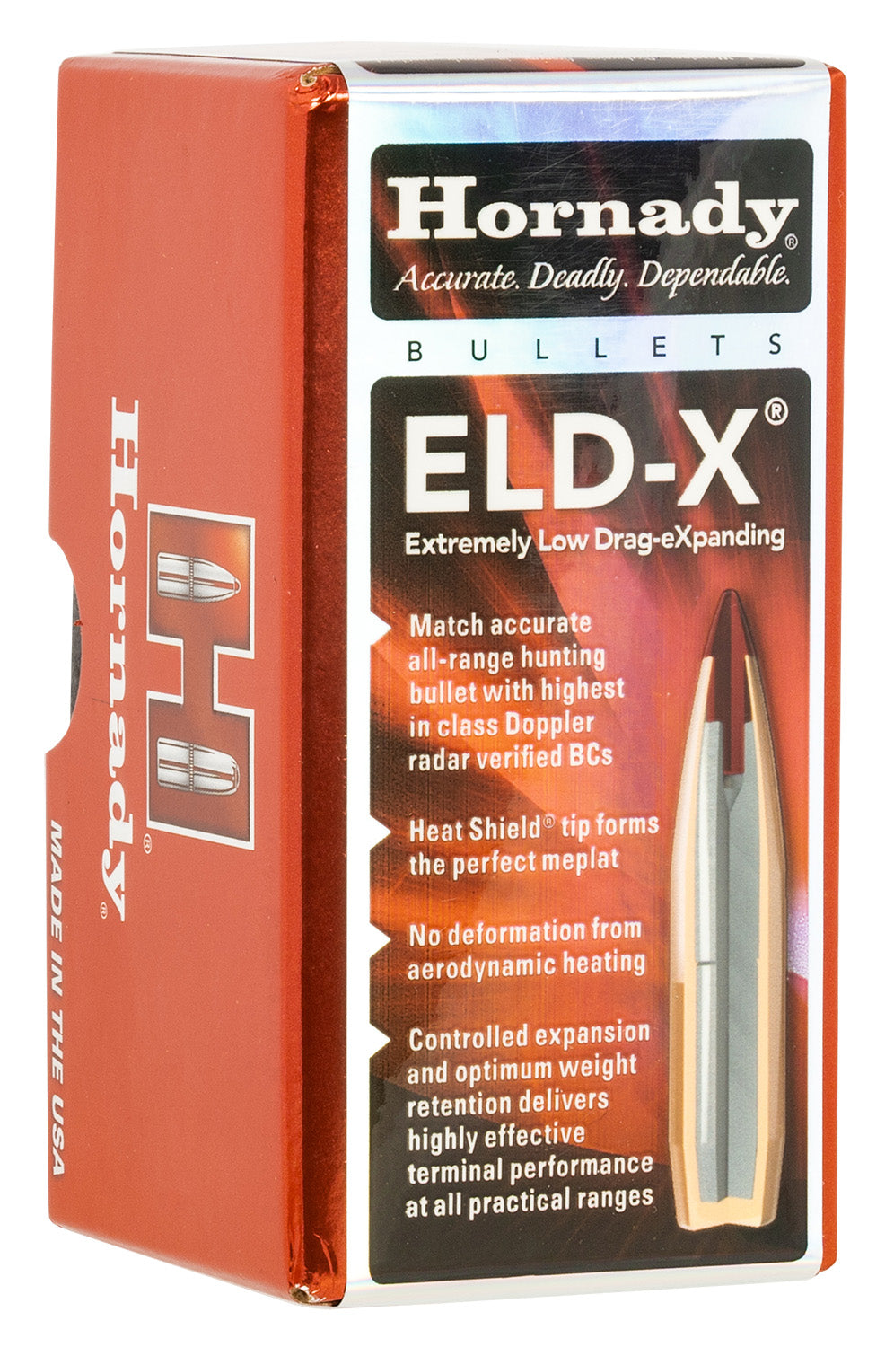 Hornady 22833 ELD-X .224 Caliber 80 Grain Hunting Bullets Box of 100
