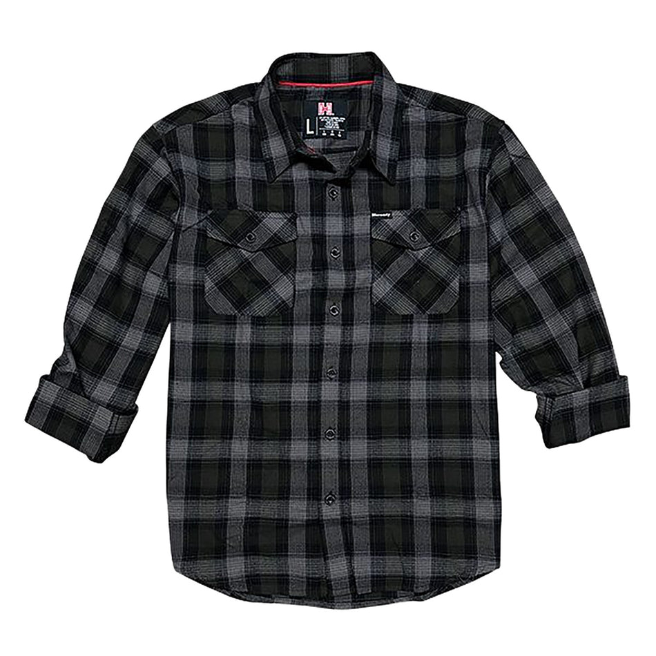 Hornady Flannel Button Up Shirt Olive/Black/Gray 3XL Cotton Polyester Blend