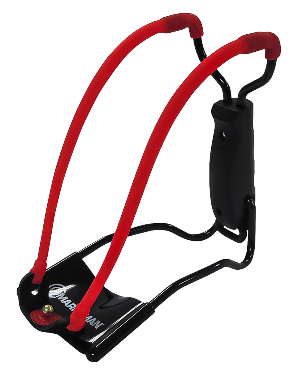 Marksman 3055 Folding Slingshot Hyper-Velocity Bands Finger-Groove Handle