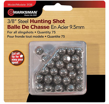 Marksman 3138 3/8 Inch Steel Slingshot Ammunition 250 Pack