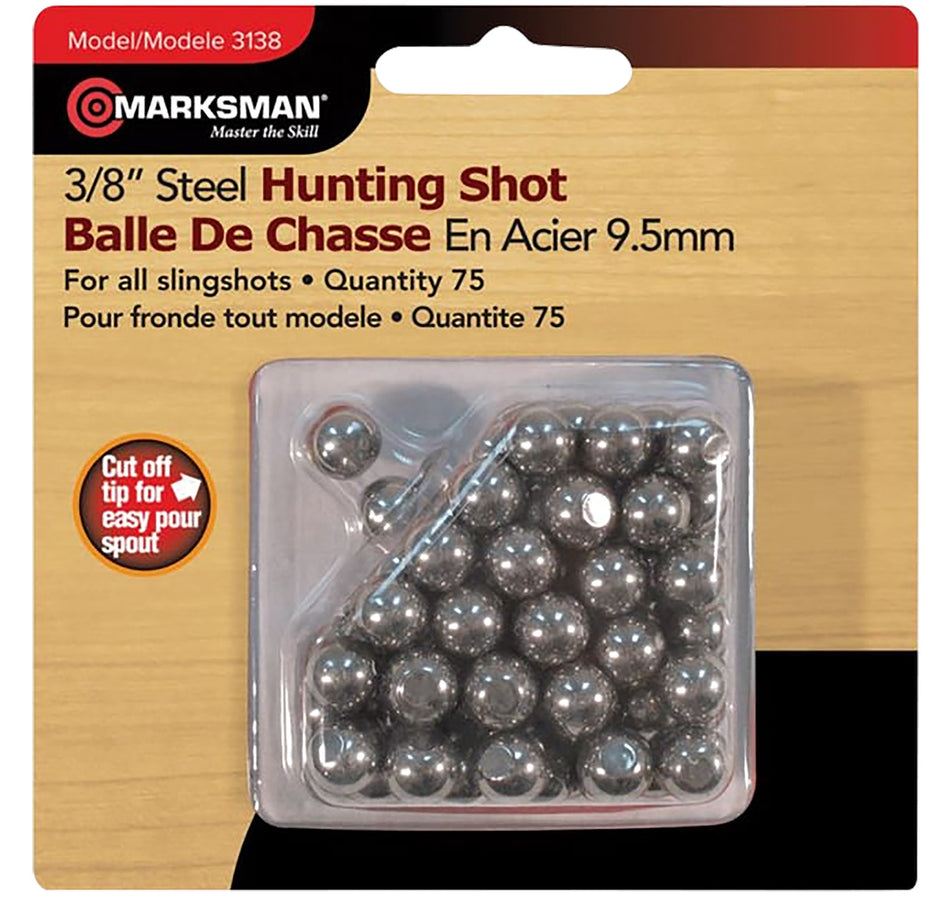 Marksman 3138 3/8 Inch Steel Slingshot Ammunition 250 Pack