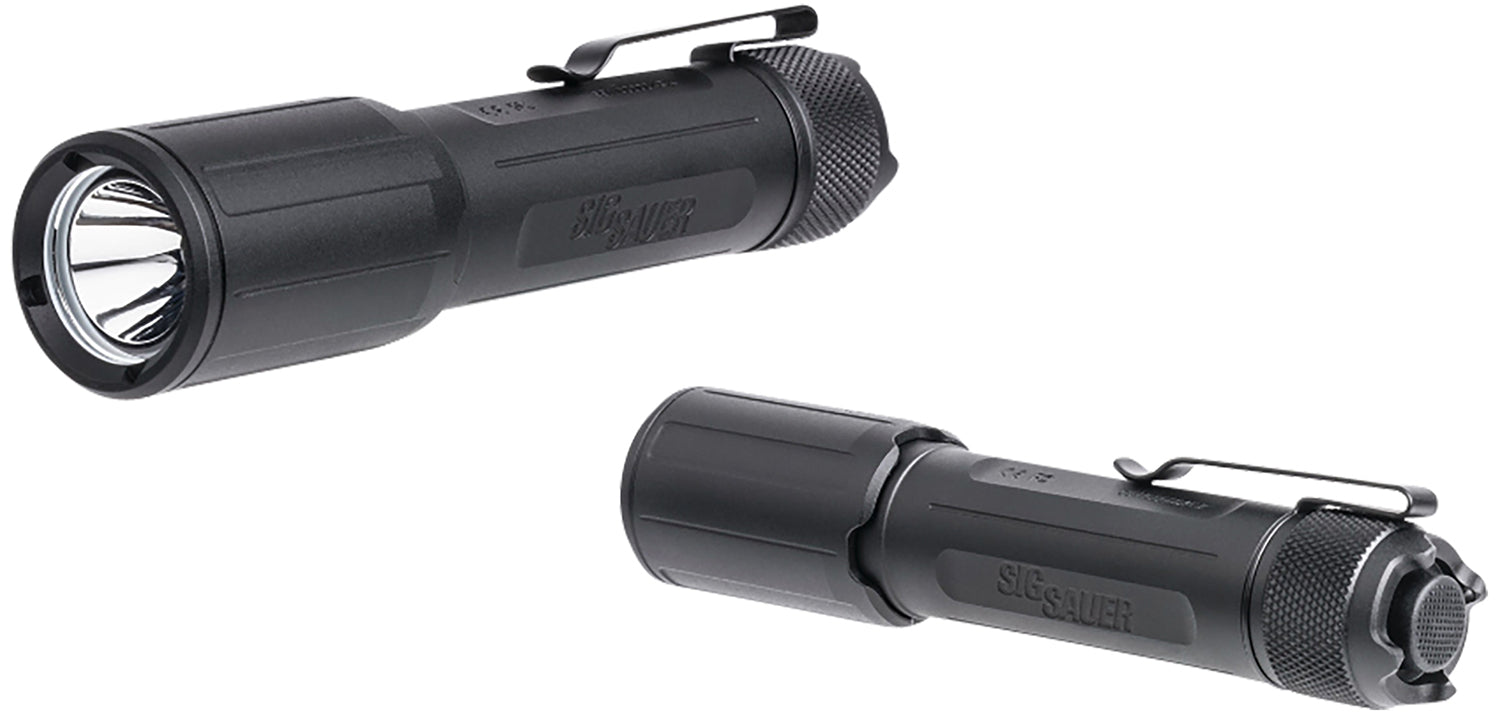 Sig Sauer Electro-Optics SOFEF001 Foxtrot-EDC Full-Size Black Rechargeable Flashlight 1350 Lumens