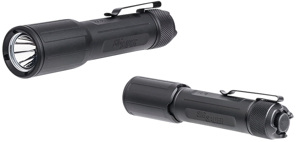 Sig Sauer Electro-Optics SOFEF001 Foxtrot-EDC Full-Size Black Rechargeable Flashlight 1350 Lumens